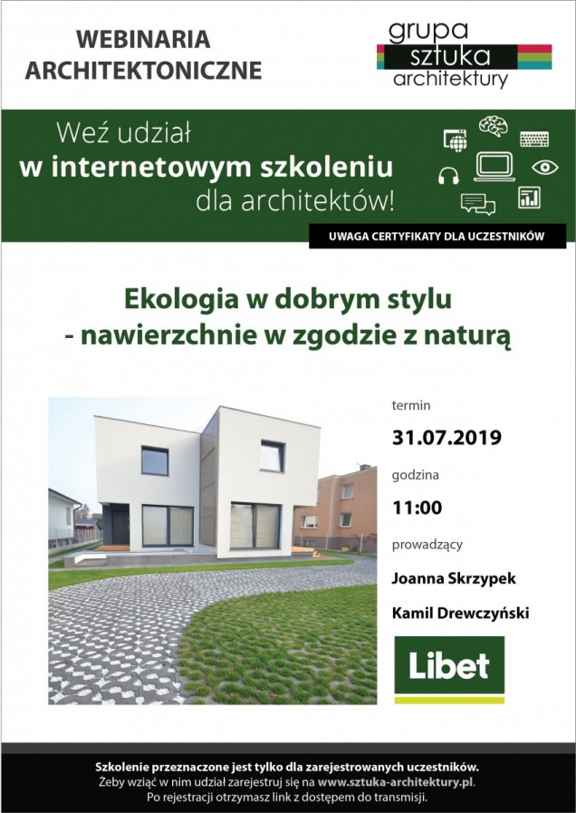 webinarium, szkolenie dla architektów
