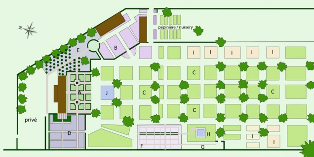 Plan ogrodu le jardin plume