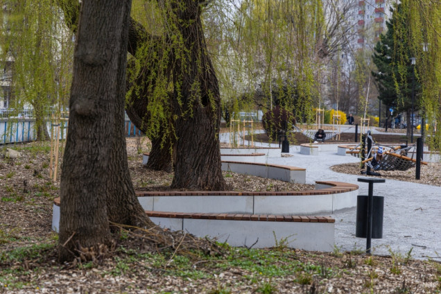 Nowy skwer nad rzeką w Bielsku-Białej