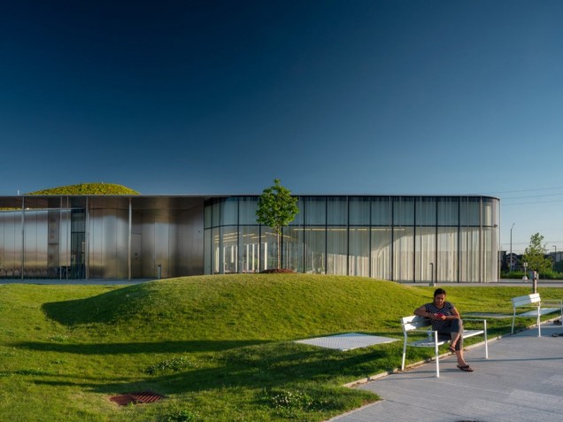 Zielony dach biblioteki w Toronto