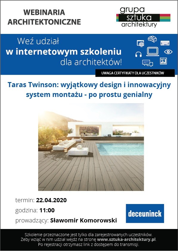 Szkolenie online Tarasy Twinson