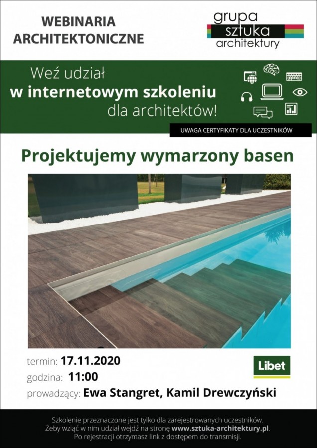 Projektujemy wymarzony basen. Szkolenie online firmy Libet