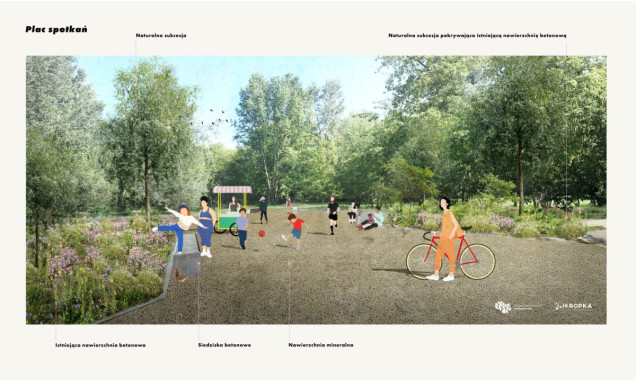 Park przy ulicy Idzikowskiego we Wrocławiu