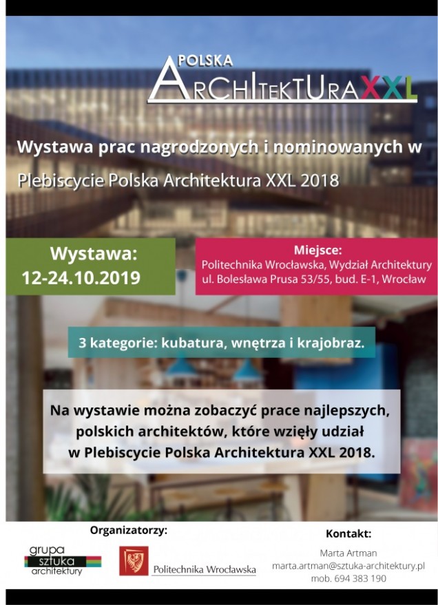 Wystawa Polska Architektura XXL 2018