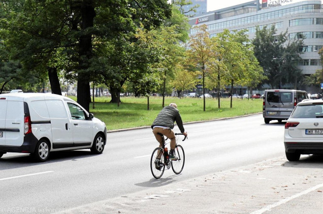 Nowa ścieżka rowerowa w centrum Warszawy