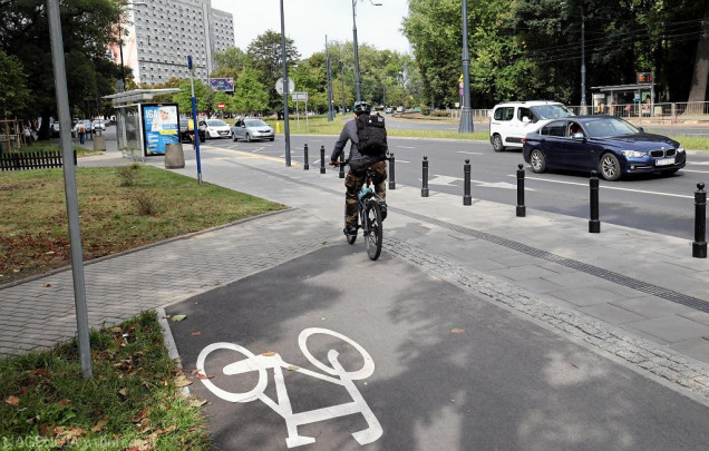 Nowa ścieżka rowerowa w centrum Warszawy