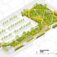 Współczesny park społeczny w Pekinie