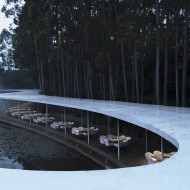 Garden Hotpot, restauracja w lesie, leśna restauracja, Organiczna architektura, MUDA-Architects