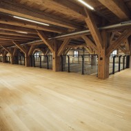 Podłogi drewniane w Młynach Rothgera w Bydgoszczy