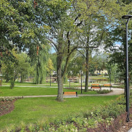 Zmodernizowany Park im. Marii i Lecha Kaczyńskich w Lęborku