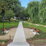 Zmodernizowany Park im. Marii i Lecha Kaczyńskich w Lęborku