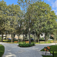 Zmodernizowany Park im. Marii i Lecha Kaczyńskich w Lęborku