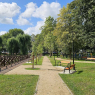 Zmodernizowany Park im. Marii i Lecha Kaczyńskich w Lęborku