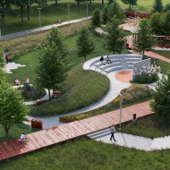 park miejski w trzebini