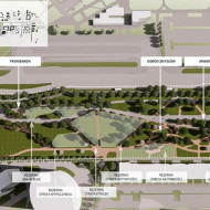 park linearny nad tunelem Południowej Obwodnicy Warszawy