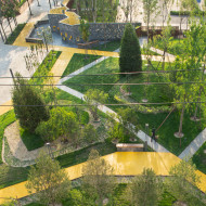 Współczesny park społeczny w Pekinie
