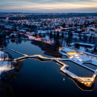 Plaża miejska nad jeziorem Niskie Brodno
