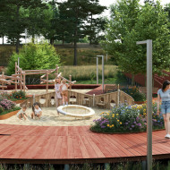 park miejski w trzebini