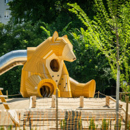 park linearny nad tunelem Południowej Obwodnicy Warszawy