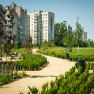 park linearny nad tunelem Południowej Obwodnicy Warszawy
