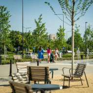 park linearny nad tunelem Południowej Obwodnicy Warszawy