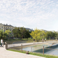 łabędzia kładka wrocław projekt