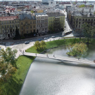 łabędzia kładka wrocław projekt