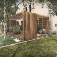 Ogród wśród brzóz - prywatna strefa spokoju i światła