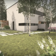 Ogród wśród brzóz - prywatna strefa spokoju i światła