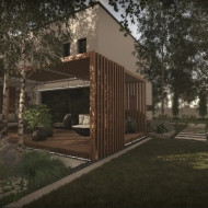 Ogród wśród brzóz - prywatna strefa spokoju i światła