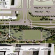 park linearny nad tunelem Południowej Obwodnicy Warszawy