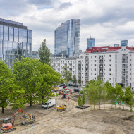 Zielone serce Towarowej22 rośnie w centrum Warszawy