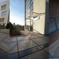 ogród, kostka brukowa, aranżacja przestrzeni