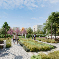 Nowy park kieszonkowy na Starym Rynku w szczecińskim Dąbiu