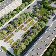 Nowy park kieszonkowy na Starym Rynku w szczecińskim Dąbiu