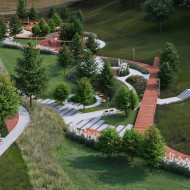park miejski w trzebini