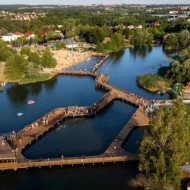 Plaża miejska nad jeziorem Niskie Brodno 