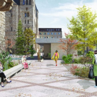 Plac przed Centrum Kultury Zamek w Poznaniu