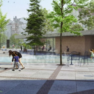 Plac przed Centrum Kultury Zamek w Poznaniu