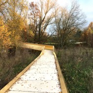 Ścieżka łącząca miasto Wassertrüdingen z terenami zielonymi