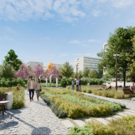 Nowy park kieszonkowy na Starym Rynku w szczecińskim Dąbiu