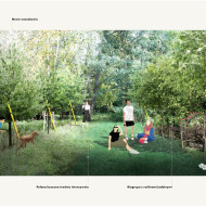 Park przy ulicy Idzikowksiego we Wrocławiu