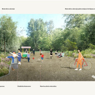 Park przy ulicy Idzikowksiego we Wrocławiu
