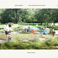 Park przy ulicy Idzikowksiego we Wrocławiu