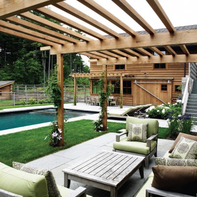 Basen i pergola