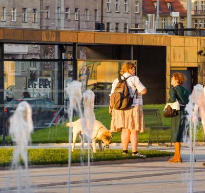 Tryskająca woda