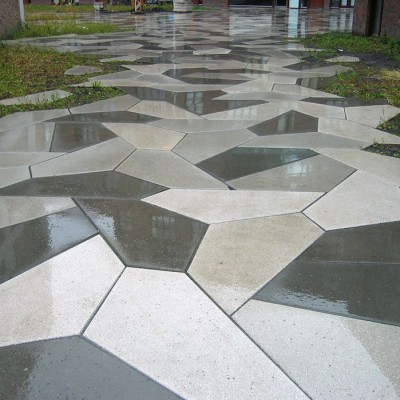 Układy płytek betonowych