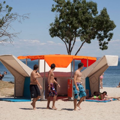 Biblioteka na plaży